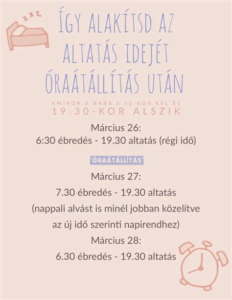Óraátállítás és baba alvása