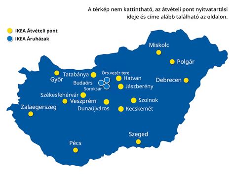 Expressz átvételi pontok térképe