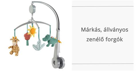 Különböző típusú zenélő forgók