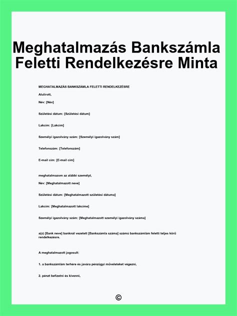Bankszámla megszüntetésének ellenőrzőlistája