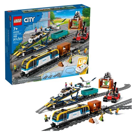 LEGO City tehervonat mozdony és kocsik