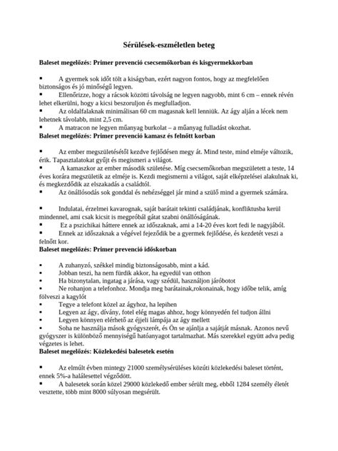 gyermek sérülések