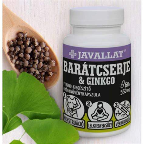 Barátcserje kapszulák és egy pohár víz