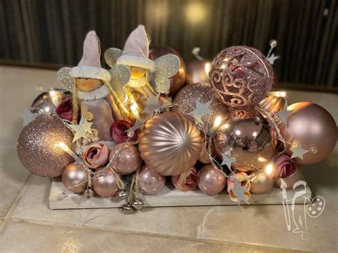 Karácsonyi asztali díszek természetes anyagokból