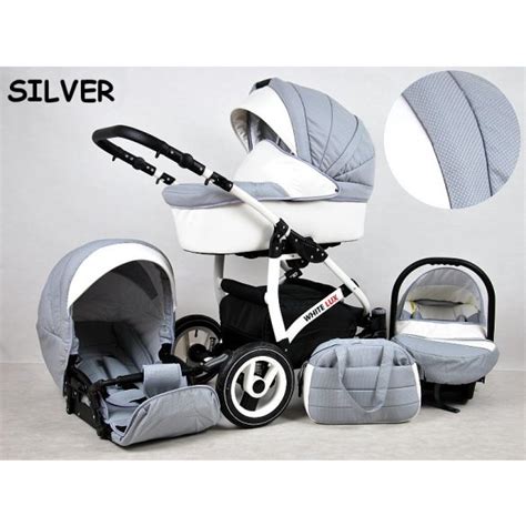 White Lux 3in1 multifunkciós babakocsi elemei