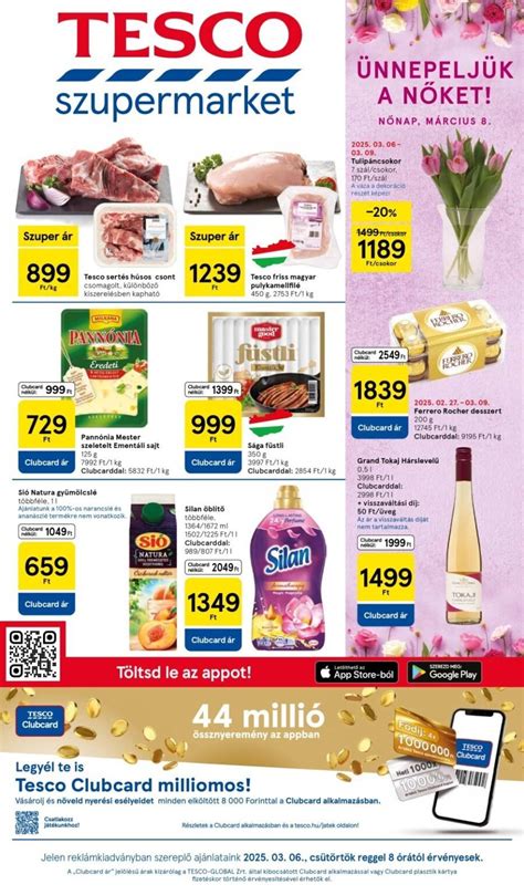 Tesco Hipermarket akciós újság címlap