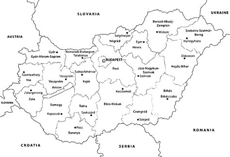 Magyarország térképe a képzési helyszínekkel