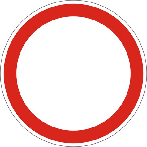 Behajtani tilos tábla (piros kör fehér vízszintes sávval)