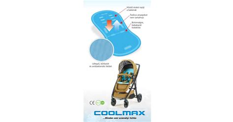 Coolmax babakocsi hűsítő matrac illusztráció