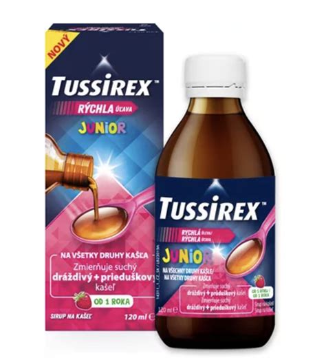 A Tussirex Junior szirup összetevői