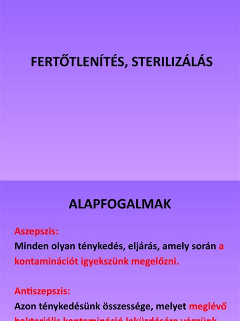 Sterilizálás fertőtlenítő folyadékkal