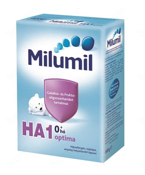 Milumil HA Start tápszer doboza és adagolókanál