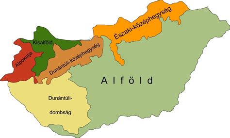 Magyarország térképe az Alföld kiemelt bababarát helyeivel