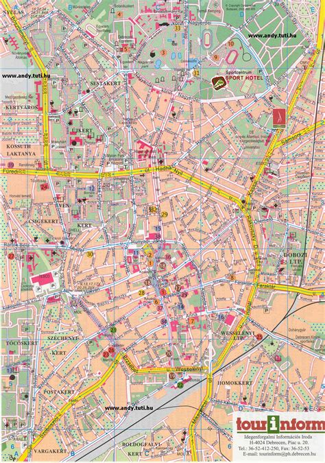 Eger térképe az óvodákkal