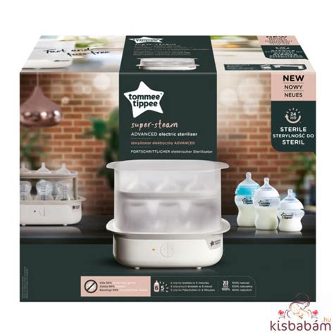 Tommee Tippee sterilizáló méretek és kapacitás infografika