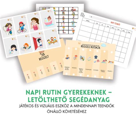 Bölcsődei napi rutin és játéktevékenységek