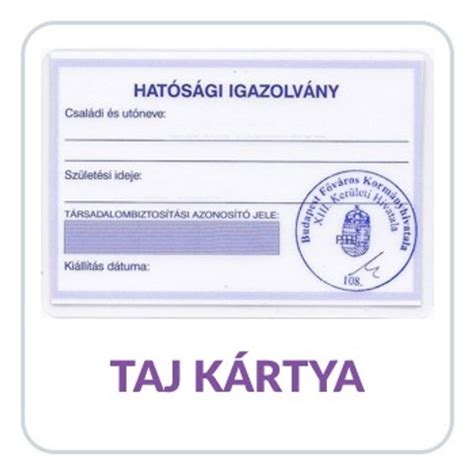 TAJ kártya és adókártya