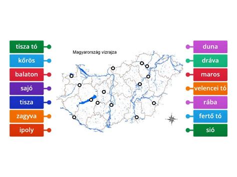 Solt és környékének térképe, jelölve a kulcsfontosságú intézményeket