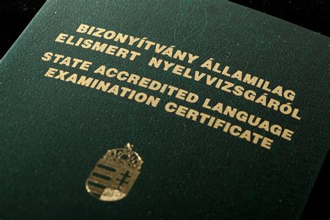 Nyelvvizsga bizonyítvány