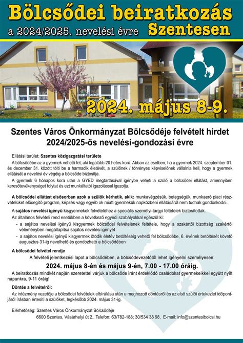Döntés a bölcsődei felvételről