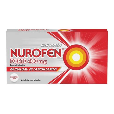 Nurofen Forte 400 mg bevont tabletta csomagolása