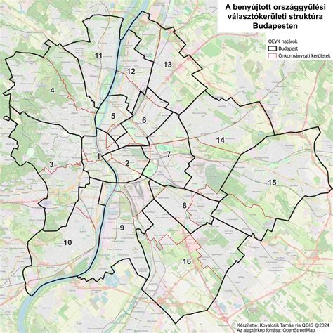 Budapest térképe a 3. védőnői körzet kiemelésével