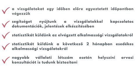 Egészségügyi vizsgálatok listája