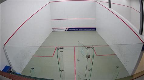 Squash pálya belső nézet