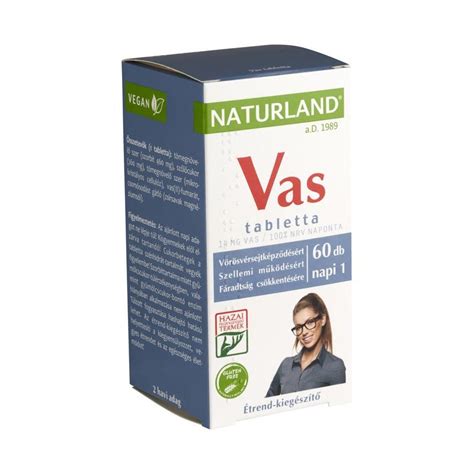 vas tabletta és gyógynövények