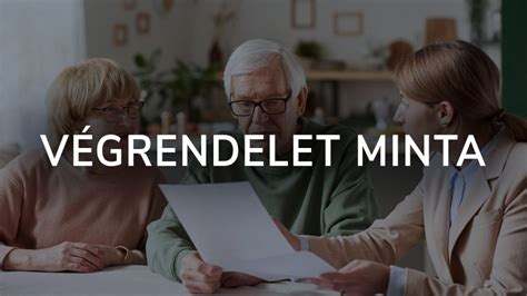 Végrendelet példa