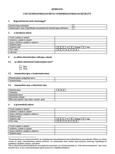CSED igényléshez szükséges dokumentumok listája