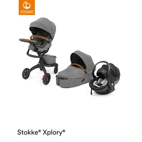 Stokke Xplory X babakocsi kiegészítőkkel (mózeskosár, autósülés)