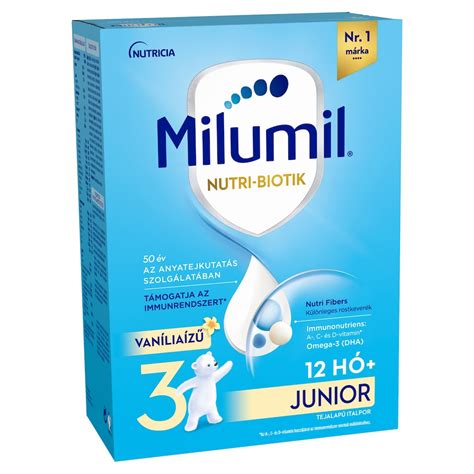 Milumil 3 Junior tápszeres adagolási táblázat
