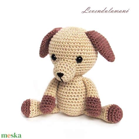 Horgolt kutya alkatrészek