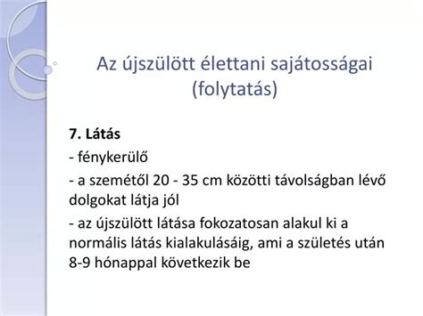 Újszülött bőrének sajátosságai