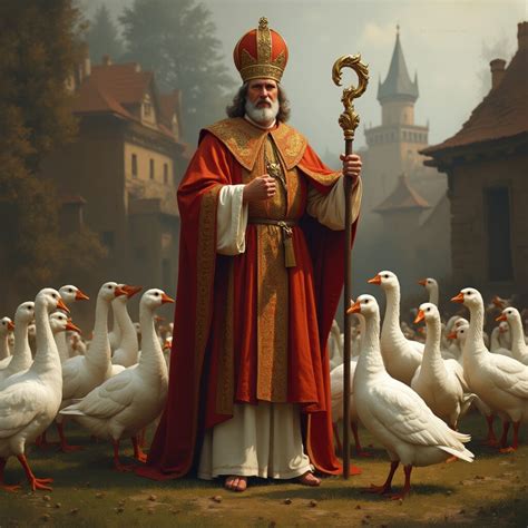 Szent Márton, a libákkal
