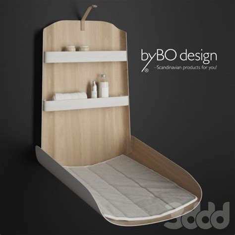 A ByBO Design márka logója és a Nathi pelenkázó asztal