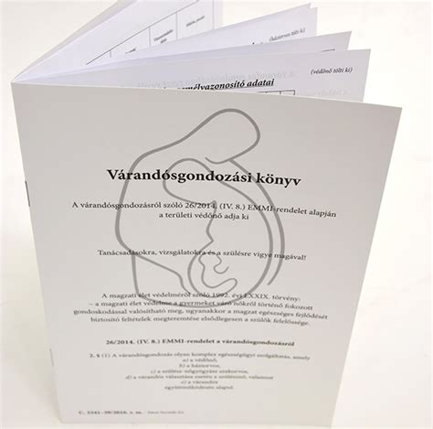 Várandósgondozási kiskönyv borítója
