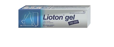 Lioton gél tubus és hatóanyag