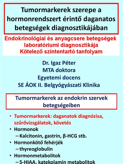 A HCG szerepe daganatos megbetegedések diagnosztizálásában