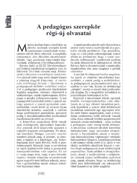 Kisgyermeknevelői szerepkör