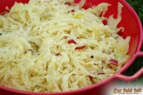 Savanyú káposzta saláta recept