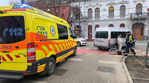 Kerékpáros baleset helyszíne Hódmezővásárhelyen