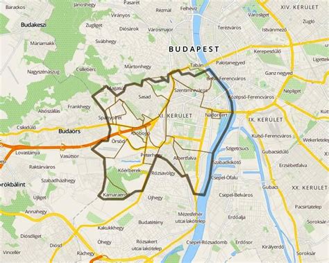 Budapest 11. kerület térkép
