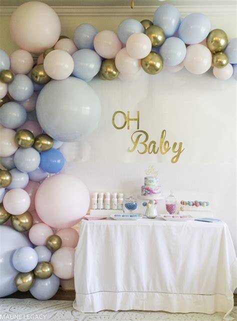 Gender reveal party dekoráció