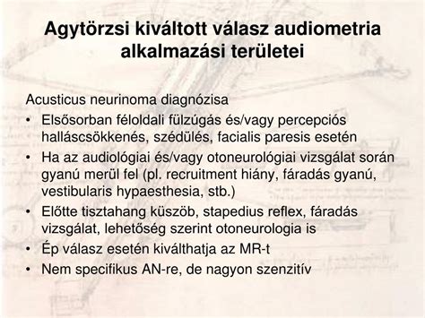 Agytörzsi auditorikus válasz (ABR) vizsgálat