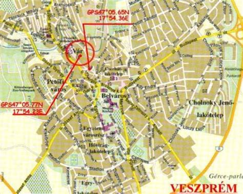 Térkép Veszprém kórház elhelyezkedéséről
