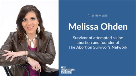 Melissa Ohden portréja