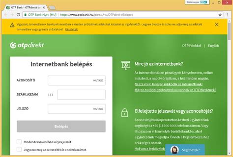 OTP InternetBank számlatörténet képernyőfelvétel