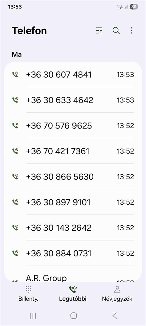 Ismeretlen telefonszámok és spam hívások